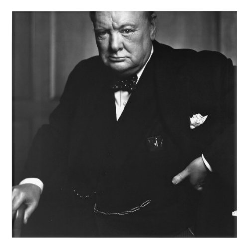 Winston Churchill Acrylic Print