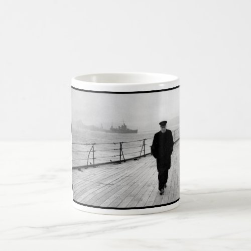 Winston Churchill At Sea Coffee Mug