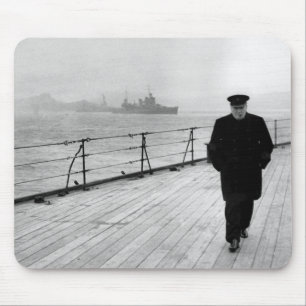 Winston Churchill At Sea Mouse Pad