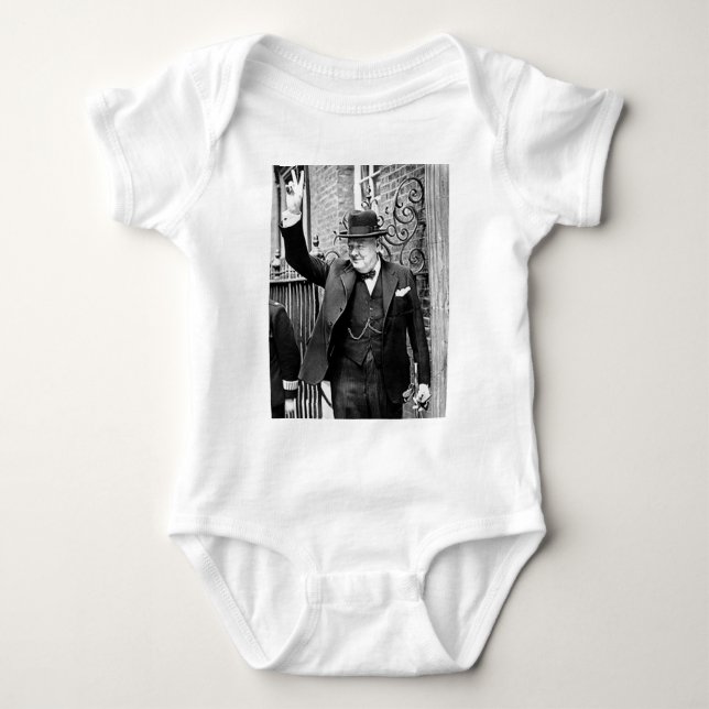 Winston Churchill Baby Bodysuit (Front)