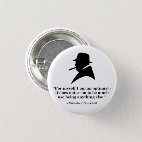 Winston Churchill Badge _ Quote 6 Button