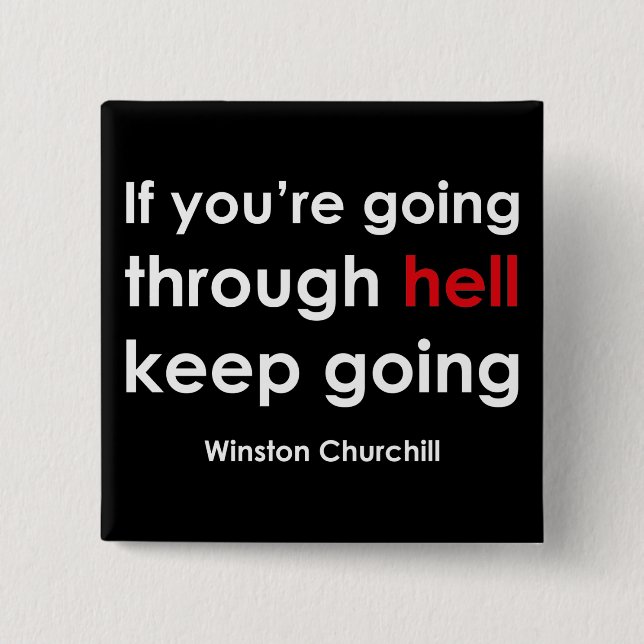 Winston Churchill Button (Front)