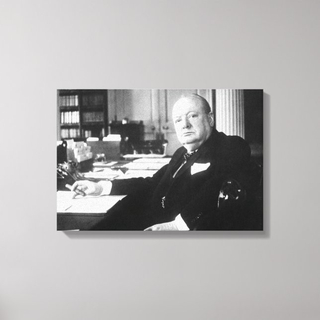 Winston Churchill Canvas Print (Front)