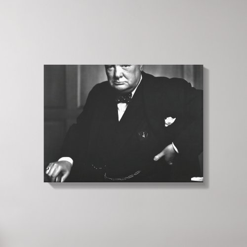 Winston Churchill Canvas Print