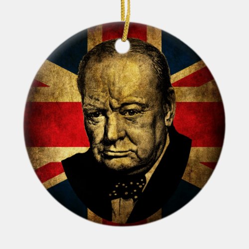 Winston Churchill Ceramic Ornament