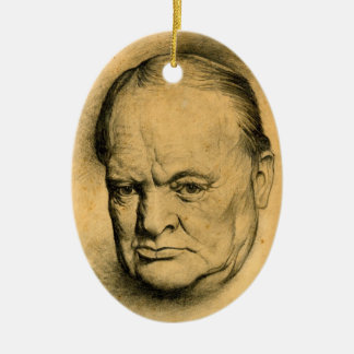 Winston Churchill Ceramic Ornament