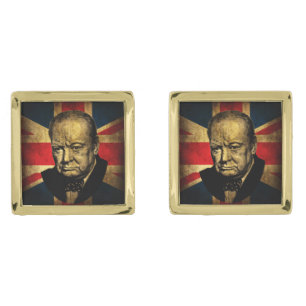 Winston Churchill Gold Cufflinks