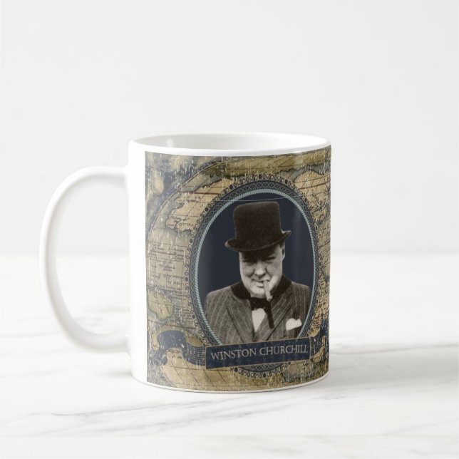 Winston Churchill Historical Mug (Left)
