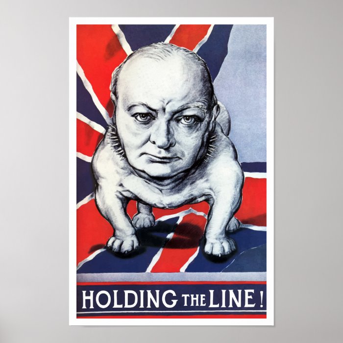 Winston Churchill    Holding The Line Print