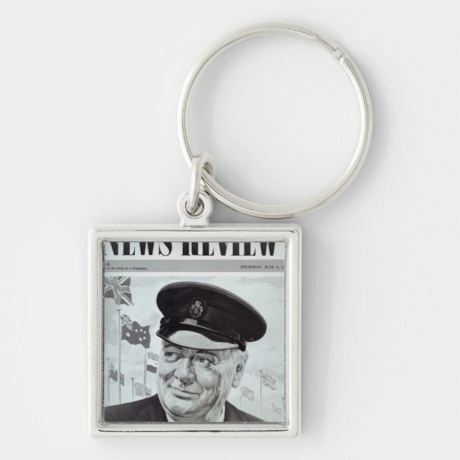 Winston Churchill Keychain (Front)