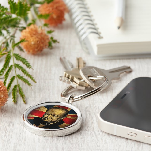 Winston Churchill Keychain (Side)