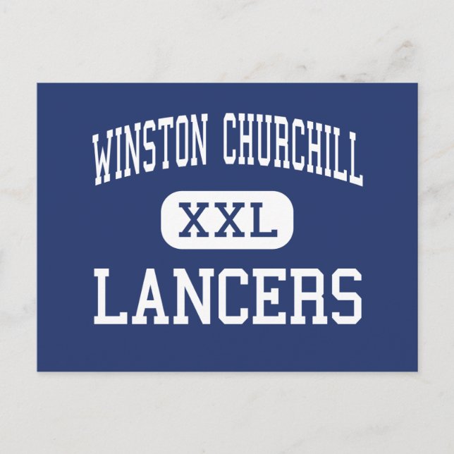 Winston Churchill - Lancers - High - Eugene Oregon Postcard (Front)