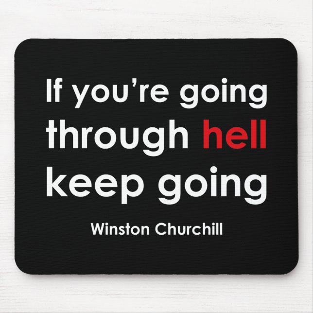 Winston Churchill Mouse Pad (Front)