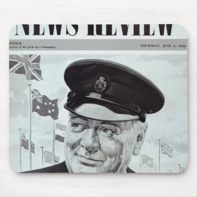 Winston Churchill Mouse Pad (Front)