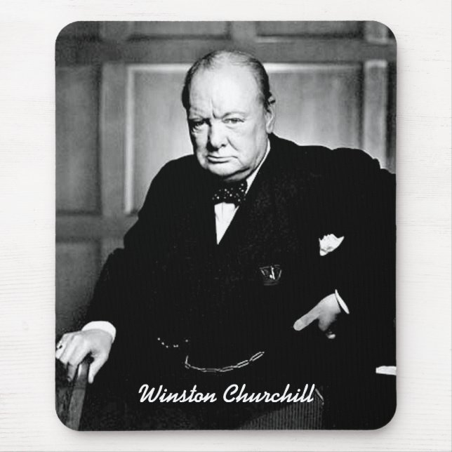 Winston Churchill Mouse Pad (Front)