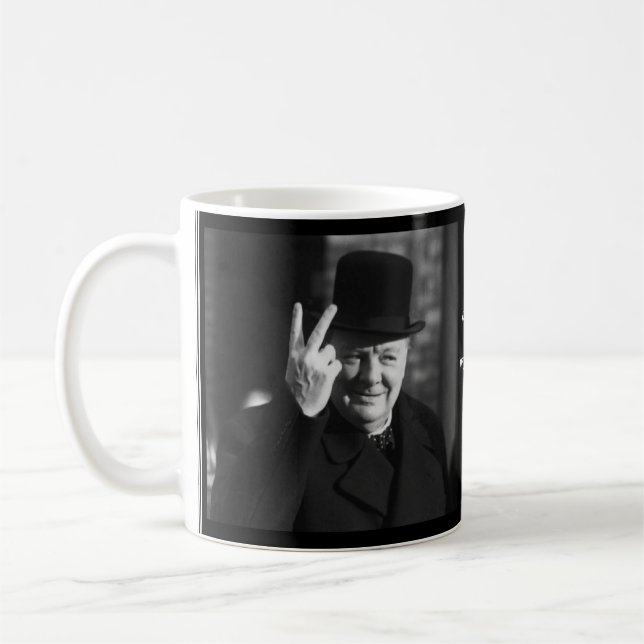 Winston Churchill Mug - Quote 22 (Left)