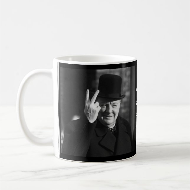 Winston Churchill Mug - Quote 8 (Left)