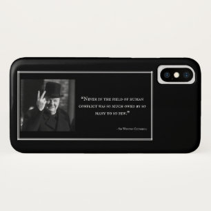 Winston Churchill Phone Case - Quote 11 - Black