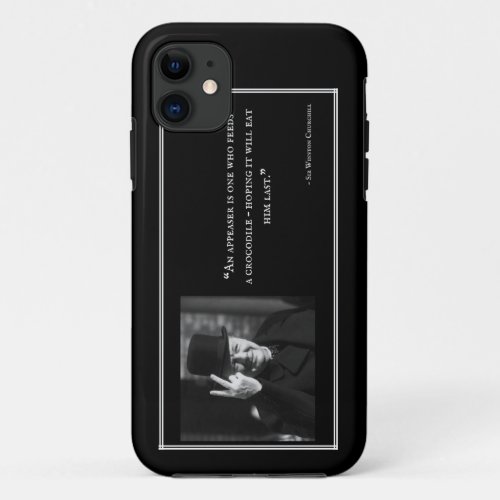 Winston Churchill Phone Case _ Quote 12 _ Black