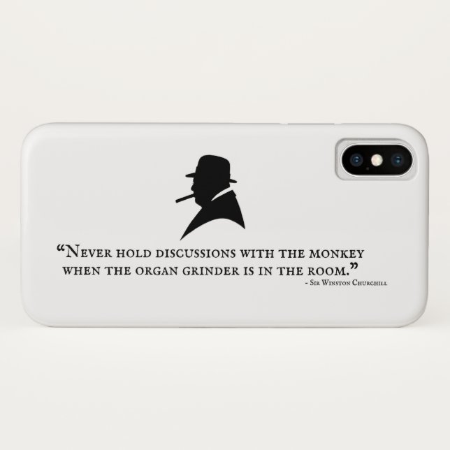 Winston Churchill Phone Case - Quote 16 (Back (Horizontal))