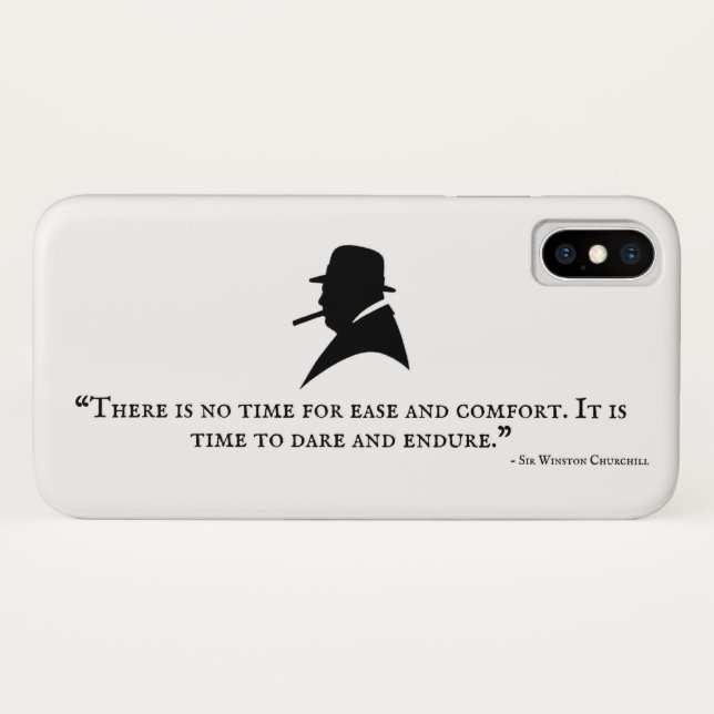 Winston Churchill Phone Case - Quote 23 (Back (Horizontal))