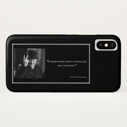 Winston Churchill Phone Case _ Quote 4 _ Black