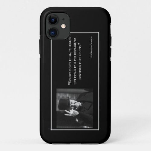 Winston Churchill Phone Case _ Quote 5 _ Black