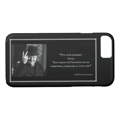 Winston Churchill Phone Case _ Quote 9 _ Black