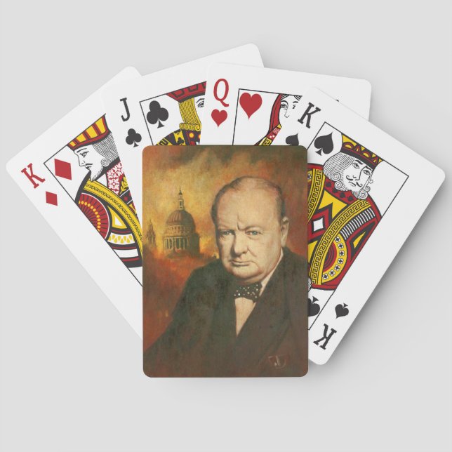 Winston Churchill Playing Cards (Back)