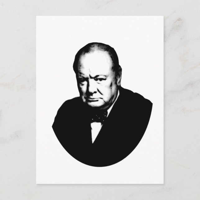 Winston Churchill Postcard (Front)