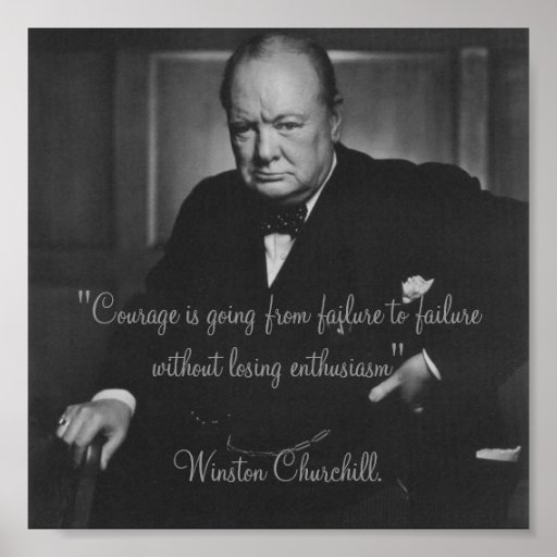 Winston Churchill Poster | Zazzle