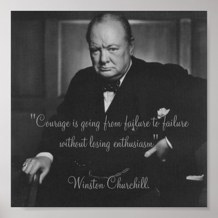 Winston Churchill Poster | Zazzle.com