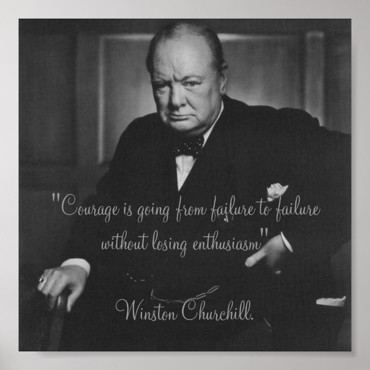 Winston Churchill Poster | Zazzle