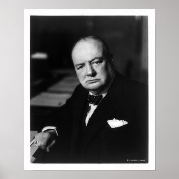 Winston Churchill Poster by KRWOldWorld at Zazzle