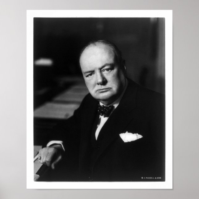 Winston Churchill Poster (Front)