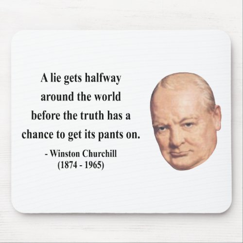 Winston Churchill Quote 11b Mouse Pad