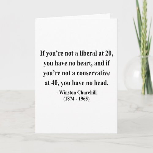 Winston Churchill Quote 15a Card