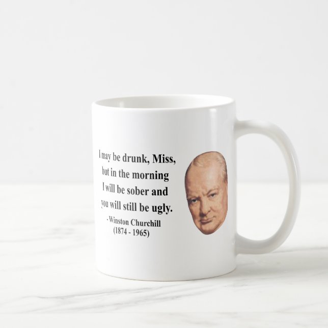 Winston Churchill Quote 2b Coffee Mug (Right)