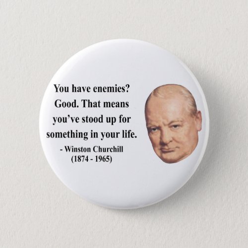 Winston Churchill Quote 3b Button