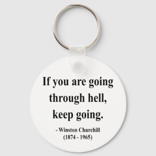 Winston Churchill Quote 4a Keychain