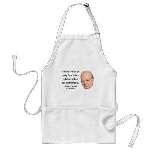 Winston Churchill Quote 5b Adult Apron