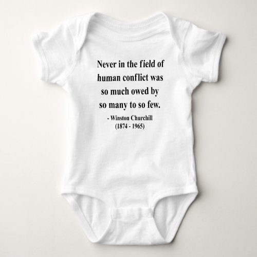 Winston Churchill Quote 8a Baby Bodysuit