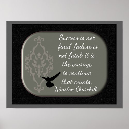 Winston Churchill _Quote and print