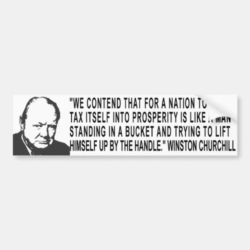 Winston Churchill Quote Bumper Sticker