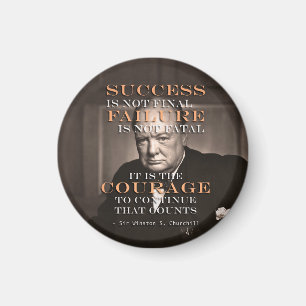 WINSTON CHURCHILL QUOTE MAGNET