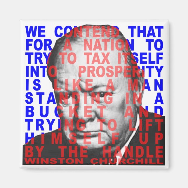 Winston Churchill Quote Magnet (Front)