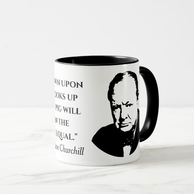 Winston Churchill quote Mug (Front Right)