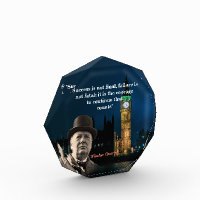 Winston Churchill Quote On Courage Poster Photo Bl