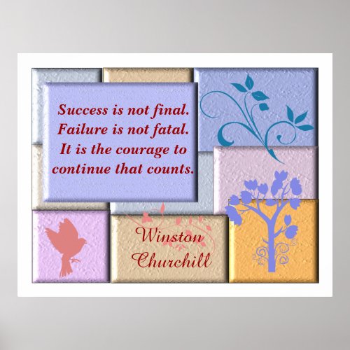 Winston Churchill quote _poster Poster