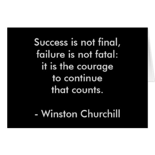 Winston Churchill Quote Success